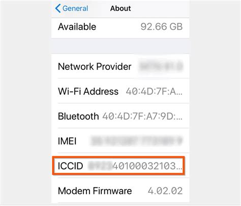 smart chip sim card iccid number iphone 6|iccid and imei on iPhone.